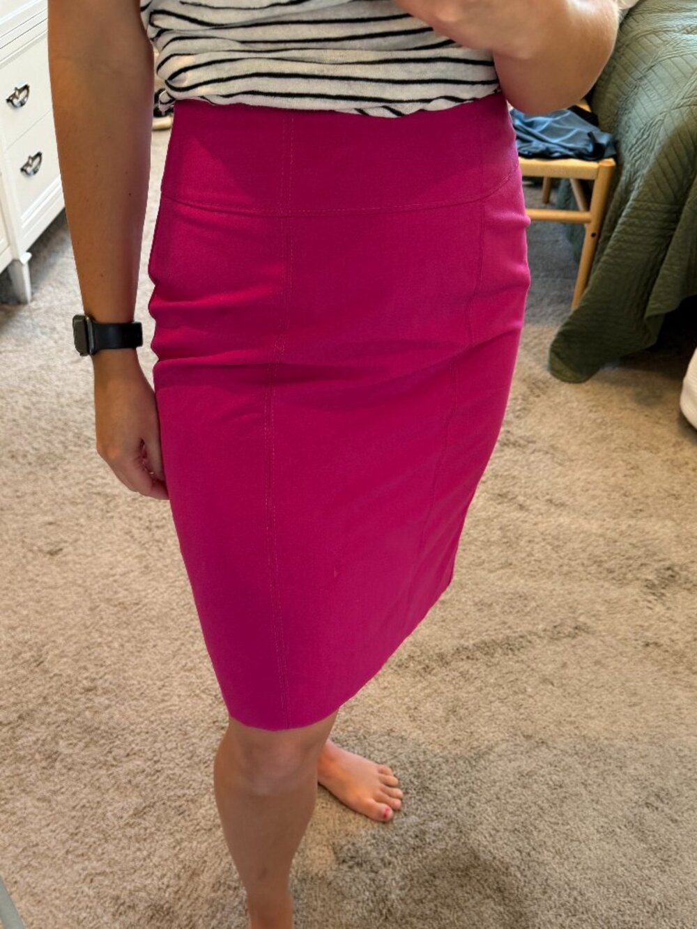 Worthington Pink Pencil Skirt
